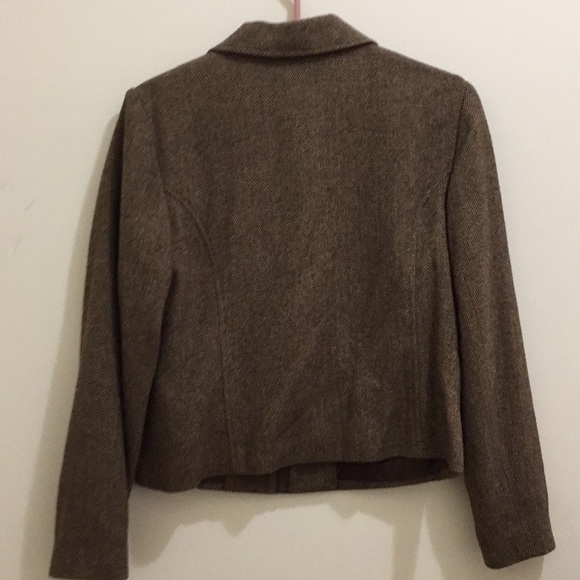 Haggar brown tweed jacket (sz 10) - Picture 2 of 8